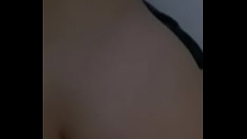 Brunette taking in doggy...