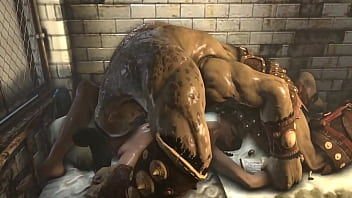 She Sucks Giant Bbc Horsecock & Gets Ran...