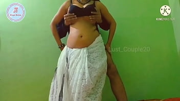 Video Busty Indian Wife Seducing in White Saree. Riding Desperately to Satisfy Her Partner! ~ Divya Divine