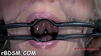 collar, blonde, bdsm, masturbation