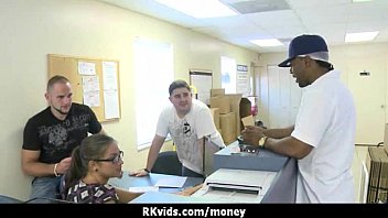 Desperate teen naked in public and fucks to pay rent 10