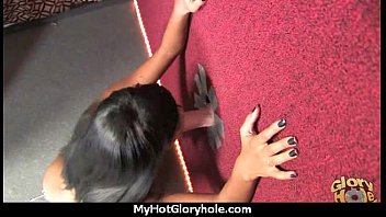 Ebony teases then gives a good blowjob 22