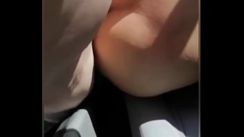 Clip Dogging wife fuck in car