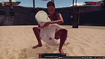 pussy licking, fighting, amanda, 3d