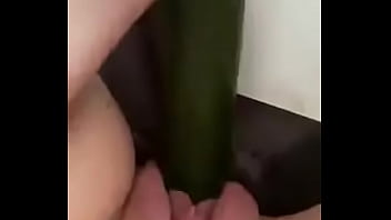 Girl Watching Porn Squirts With Cucumber...