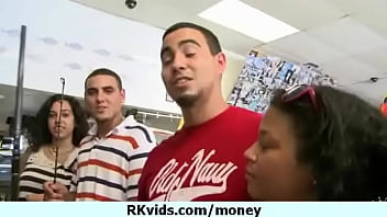 Desperate teen naked in public and fucks to pay rent 15