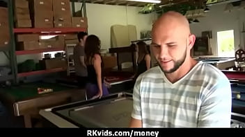 Desperate teen naked in public and fucks to pay rent 21