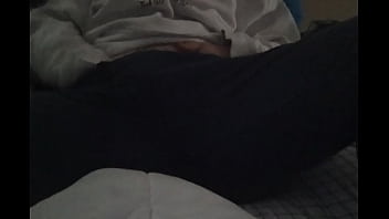Naughty Girl And Rubs Her Teen Pussy Through Her Pants...