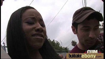 Hot ebony chick love gangbang interracial 21