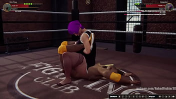 bbw, maledom, naked fighter 3d, big tits