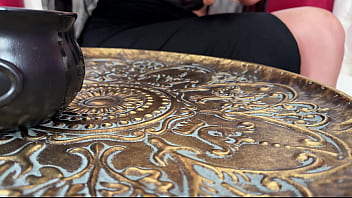 Get hot cum in pussy and ass on Halloween