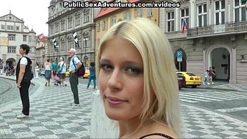 Video Wild public sex with horny blonde girl