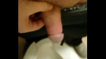 A young student pissed before a date with a girl suddenly she touches his big dick