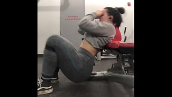 workout, candid, gym, fat ass