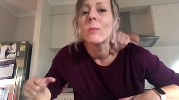 step fucking in the kitchen