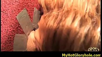 Learning the art of gloryhole blowjob 12