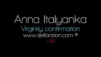 Brunette Anna Italyanka big tits virgin casting