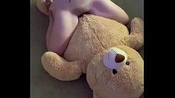 solo girl, toys, teddy bear, grinding