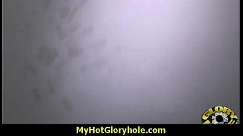 Horny Lady Enjoys Gloryhole Cocksucking Interracial 4