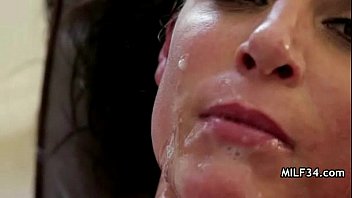 Horny big-tit MILF fucked hard