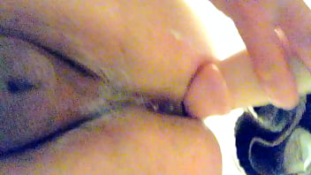 Bi guy riding big dildo