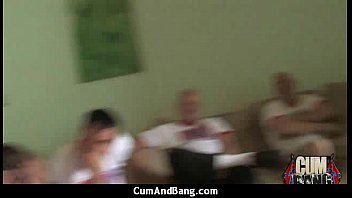 Ebony Babe Sucks Group Of White Guys 6