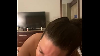 brunette, big natural tits, 3 hole cum dumpster, swinger wife