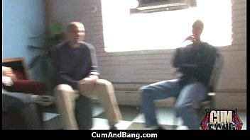 Interracial slut hardcore group facial 26