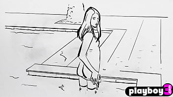 View Beautiful all natural MILF Hilary C posed outdoor and exposed perfect ass