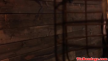 Blonde bdsm sub punished with vibrator toying