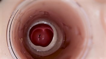 Camera inside deep pussy captures huge ejaculation of sperm