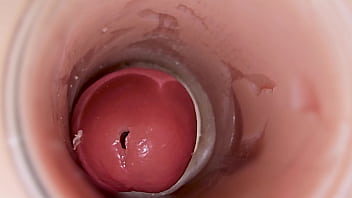 Camera inside deep pussy captures huge ejaculation of sperm