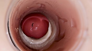 Camera inside deep pussy captures huge ejaculation of sperm
