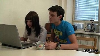 Busty Teen Slut Gets Pussy Drilled