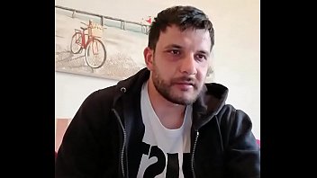 Str8 Italian Man Cums On a Paper On Webcam For Some Money