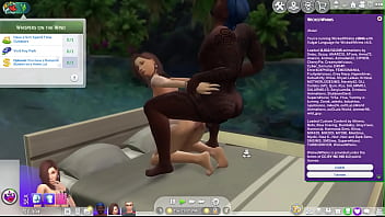 My simified mom and her Bbc boyfriend having anal sex as they do in real life