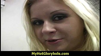 I sneak Black BJ as I fuck husband thrue gloryhole 2