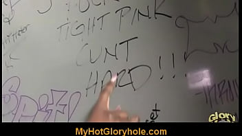 Hot gloryhole blowjob interracial sex 11