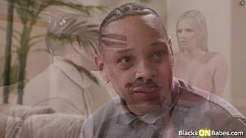 Blonde sucking roommates big black cock