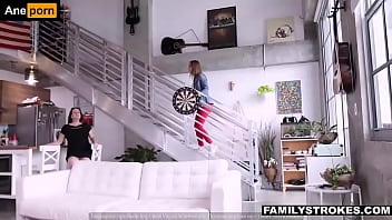 Having Dropped A Visit To Her Stud Charming Teen Gets Poked Hard...