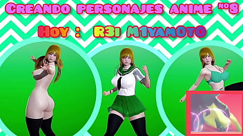 Clip Creando personajes anime #8 (R3i M1yamoto)