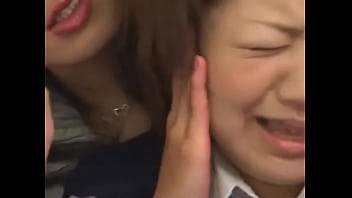 japanese lesbian s groping on bus 
