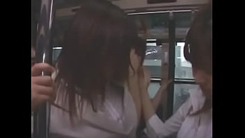 japanese lesbian s groping on bus 