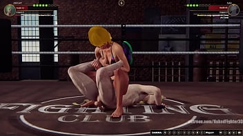 mixed fight, femdom, mixed combat, naked fighter 3d