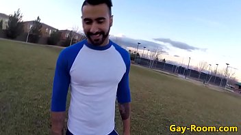 Tattooed Hunk Pounds Jock After Blowjob...