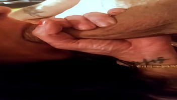 Chained up and FatherTime gets a Footjob. FatherTime is in trouble he had to be punished but he gets rewarded at the end.