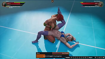 Shiran VS Aine O'Rackie (Naked Fighter 3D)