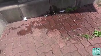 Japanese Power Pissing in Public