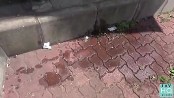 Japanese Power Pissing in Public
