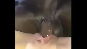 White wife drenched from BBC creampie missionary...